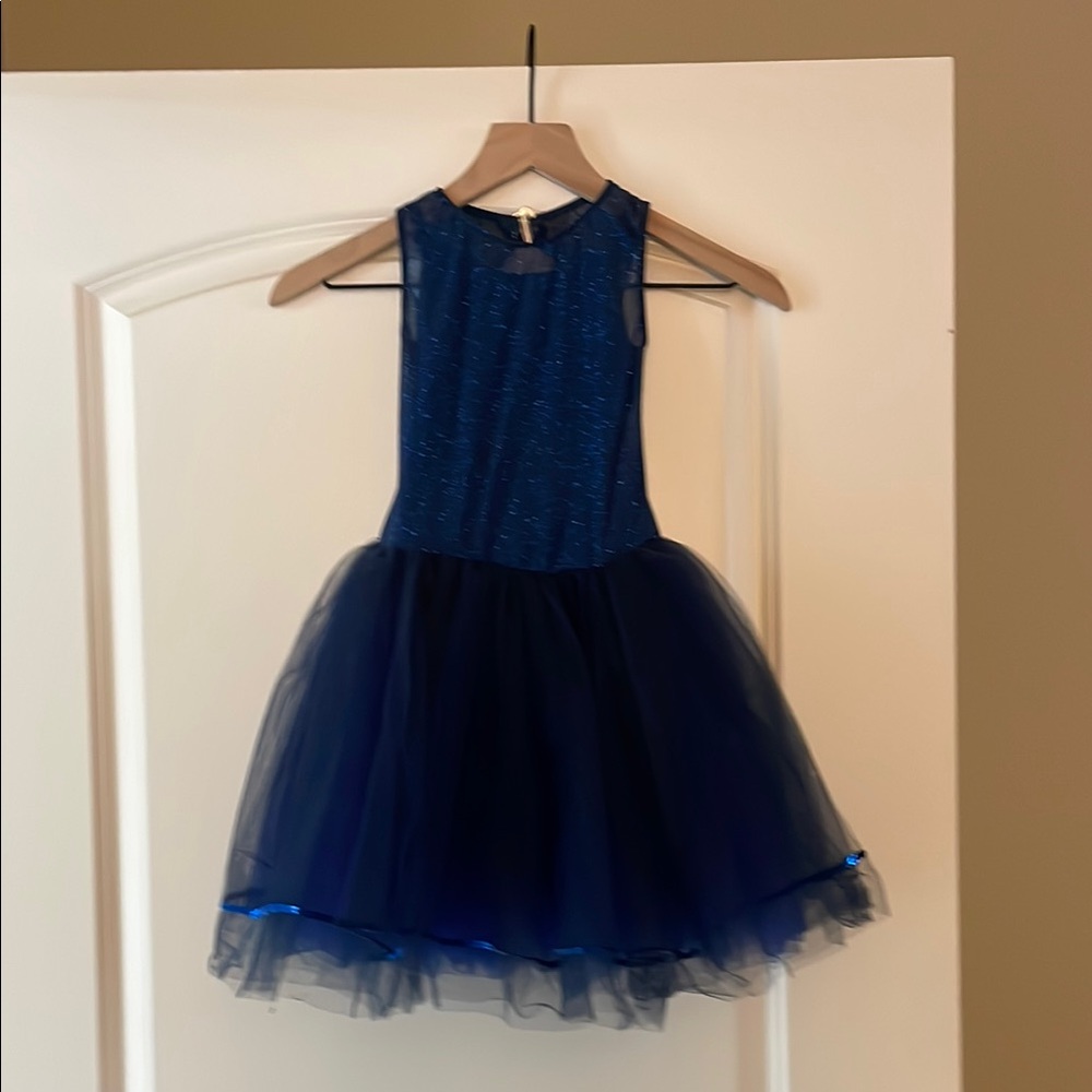 Revolution Dance Sparkling Blue Girls Kids  size MC